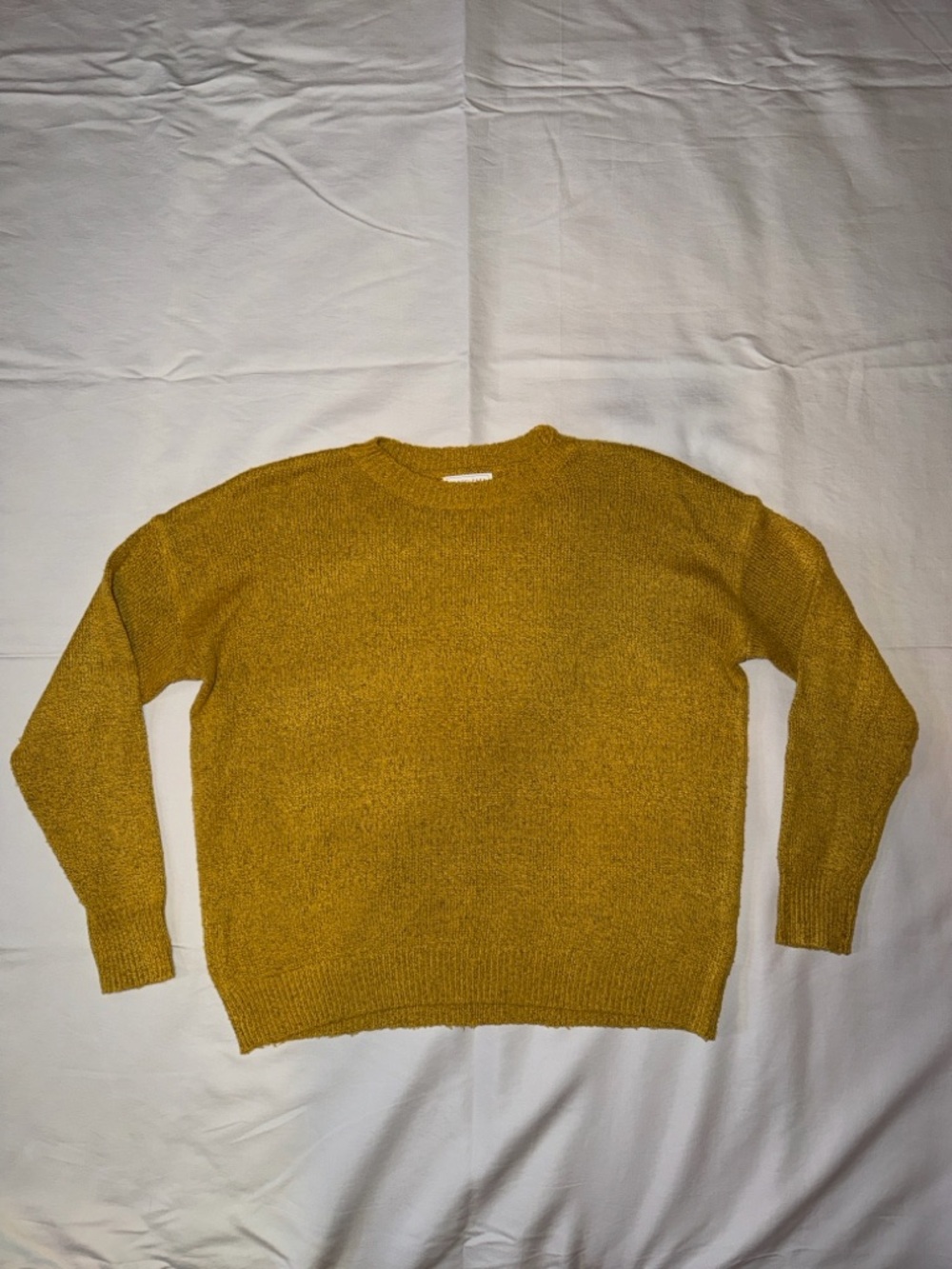 Emory Park Crewneck Sweater in Mustard Yellow size Extra Small‎ XS D015